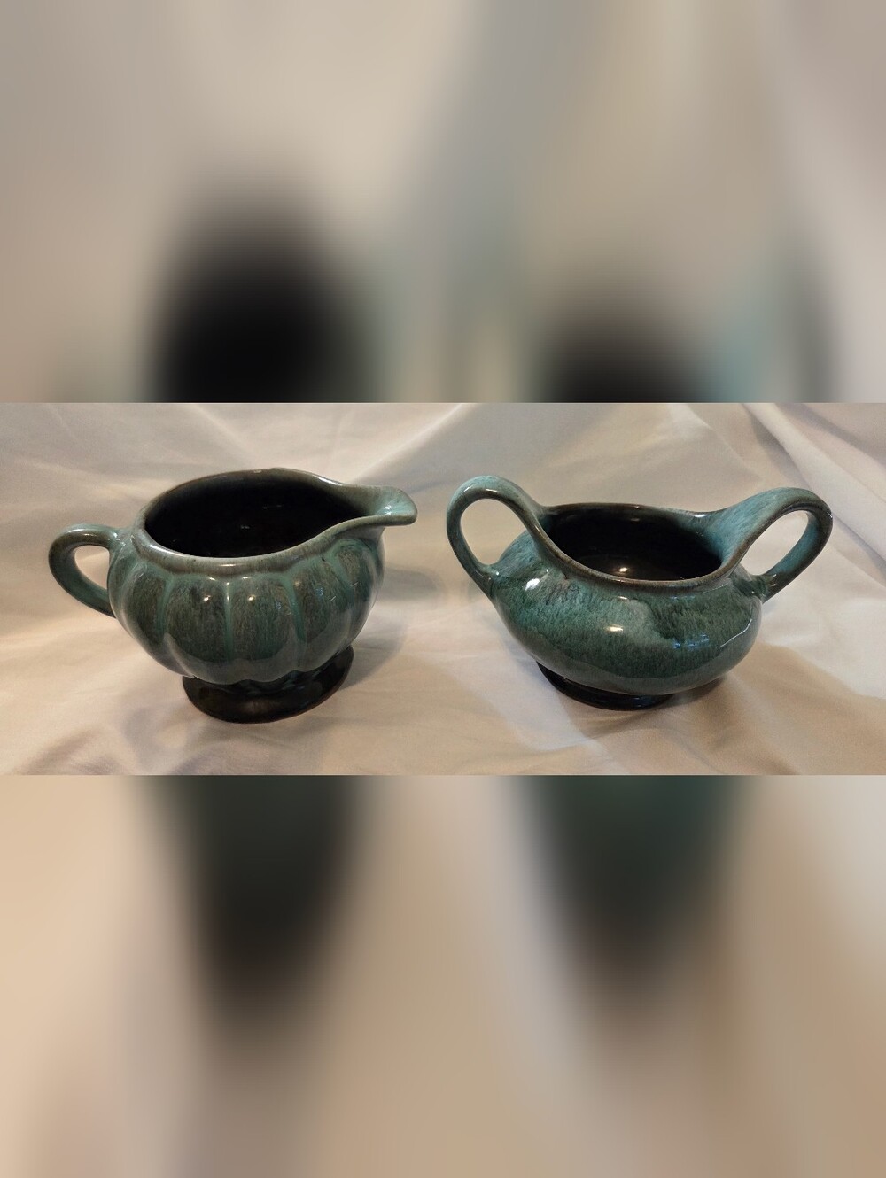 Blue Mountain Pottery Evangeline Sugar And Creamer Set